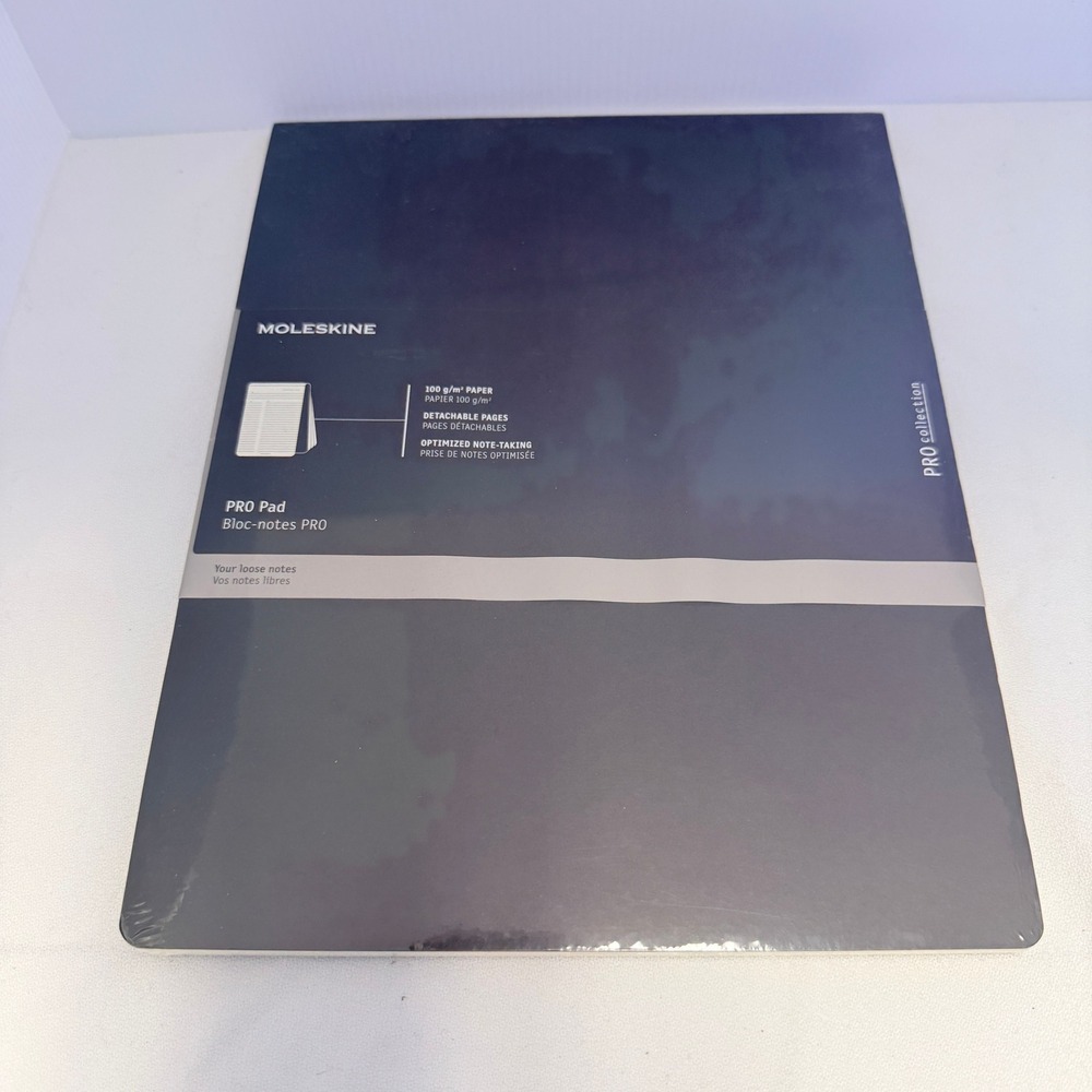 Moleskine PRO Pad Professional Notebook Black NEW Acid-Free Detachable Pages